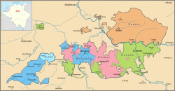 The Anhalt principalities, 1747-1793, with Anhalt-Köthen in pink