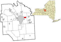 Location in Onondaga County and the state of New York.
