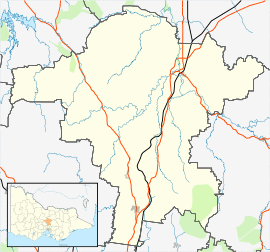 Puckapunyal is located in Shire of Mitchell