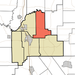 Map highlighting Johnson Township, Scott County, Indiana.svg