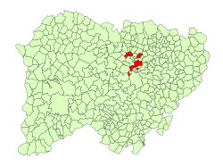 Location in Salamanca