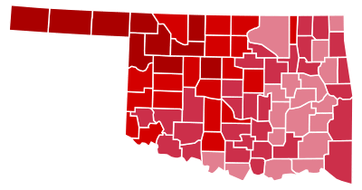 Oklahoma Presidential Election Results 2004.svg