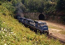 Conrail 6169, Gallitzin Tunnel, 1993.jpg