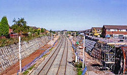 Armitage former station WCML widening geograph
