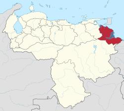 Location within Venezuela