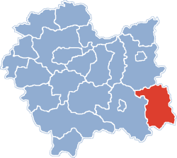 Location within the voivodeship