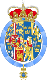 Coat of Arms of the Princess Axel of Denmark (Order of the Seraphim).svg
