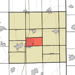 Location of Union Township in DeKalb County