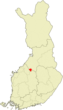 Location of Reisjärvi in Finland