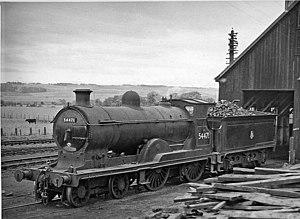 Dingwall Engine Shed, with locomotive - geograph.org.uk - 2124565.jpg