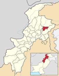 Location of Battagram District (highlighted in yellow)