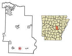 Location in Lonoke County, Arkansas