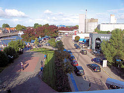 Harbour of Harderwijk seen from windmill De Hoop