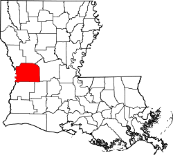 Location within the U.S. state of Louisiana