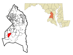 Location of Friendly, Maryland