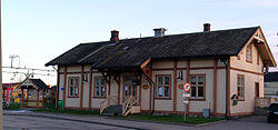Skarnes railway station, Innlandet, Norway. Built 1862. Architects: Heinrich Ernst Schirmer and Wilhelm von Hanno