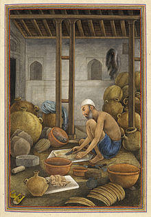 Leather-bottle makers. - Tashrih al-aqvam (1825), f.360v - BL Add. 27255.jpg