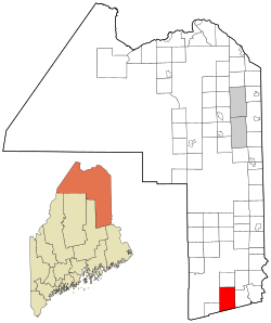 Location of Reed Plantation, Maine