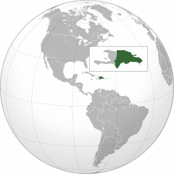 Location of the Dominican Republic