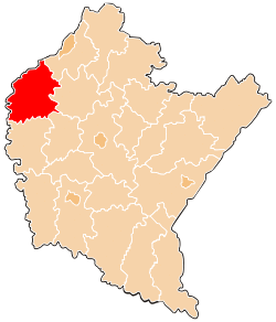 Location within the voivodeship