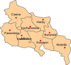 Division into gminas