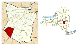 Location in Schoharie County and the state of New York.