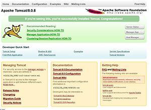 Apache Tomcat default page