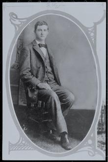 Photo portrait of Jones at age seventeen in 1891