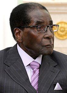 A photograph of Robert Mugabe