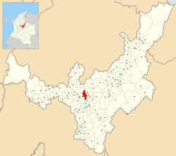 Location of the municipality and town of Motavita in the Boyacá Department of Colombia