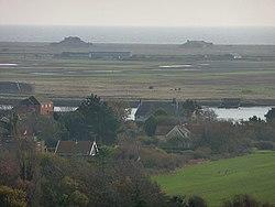 Looking towards Orford Ness from Orford castle - geograph.org.uk - 1755769.jpg