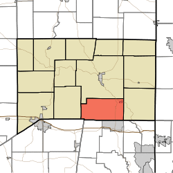 Location of Highland Township in Franklin County