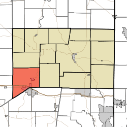 Location of Ray Township in Franklin County
