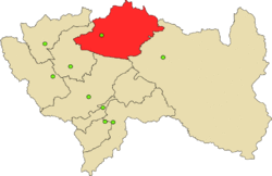 Location of Chanchamayo in the Junín Region