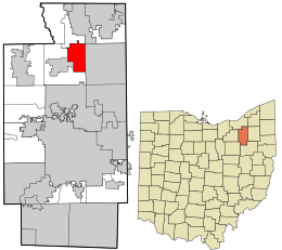 Location in Summit County and the state of Ohio.