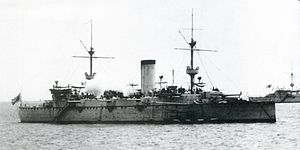 Japanese cruiser Naniwa in 1887.jpg