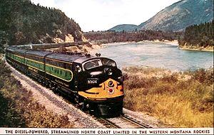 Northern Pacific Railway North Coast Limited diesel older paint.JPG