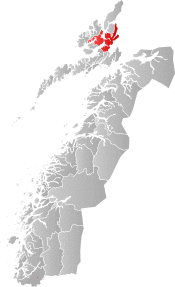 Sortland within Nordland