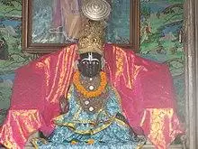 Nimbarkacharya's holy icon at Ukhra Mahanta Asthal(West Bengal).JPG