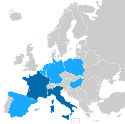 Member countries of the Virgo scientific collaboration.svg