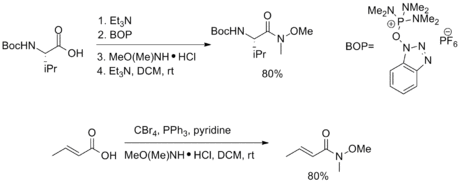 Example of Syntheses from Carboxyllic Acids