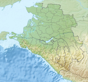 Map showing the location of Sochi National Park