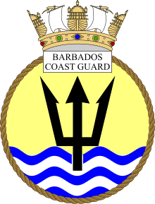 Coat of arms of Barbados Coast Guard.svg