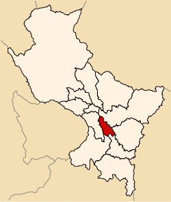 Location of Acomayo in the Cusco Region