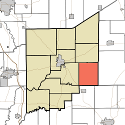 Location in Jennings County