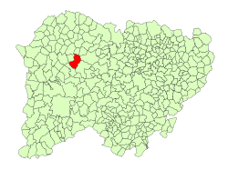 Location in Salamanca