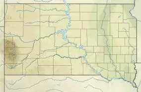 Map showing the location of Custer State Park