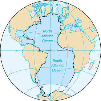 The IHO limits of the Atlantic Ocean