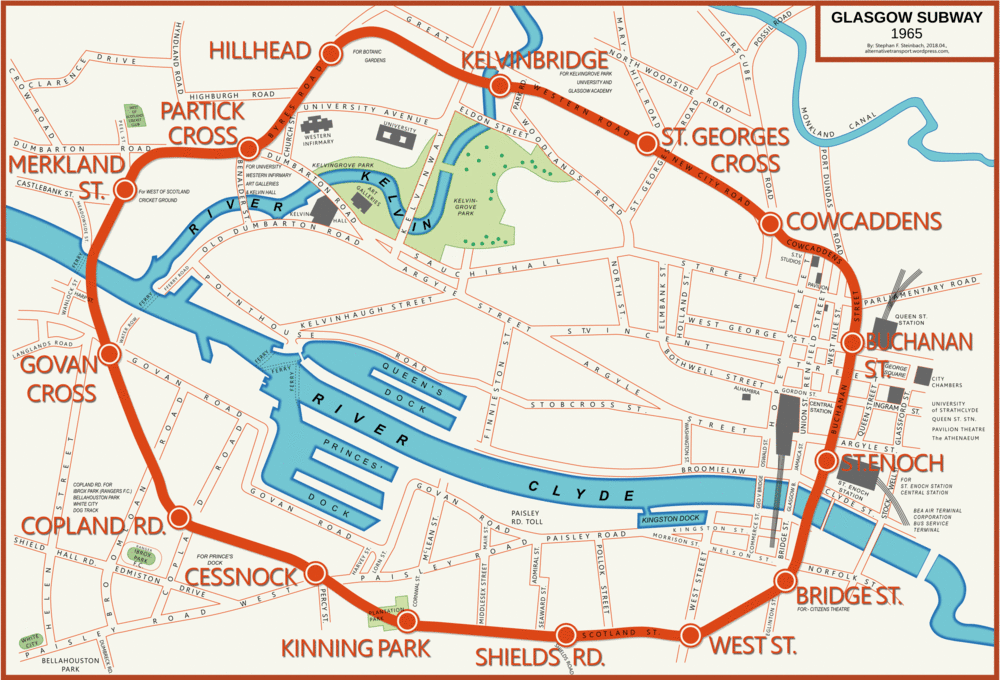 Glasgow Subway before the Beeching cuts