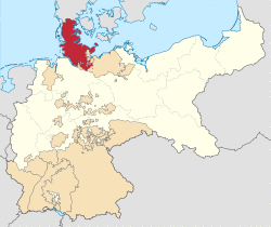 Location of Schleswig-Holstein